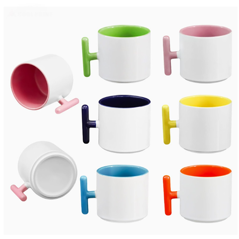 Sublimation Mug White - 2 pçs criatividade em forma de