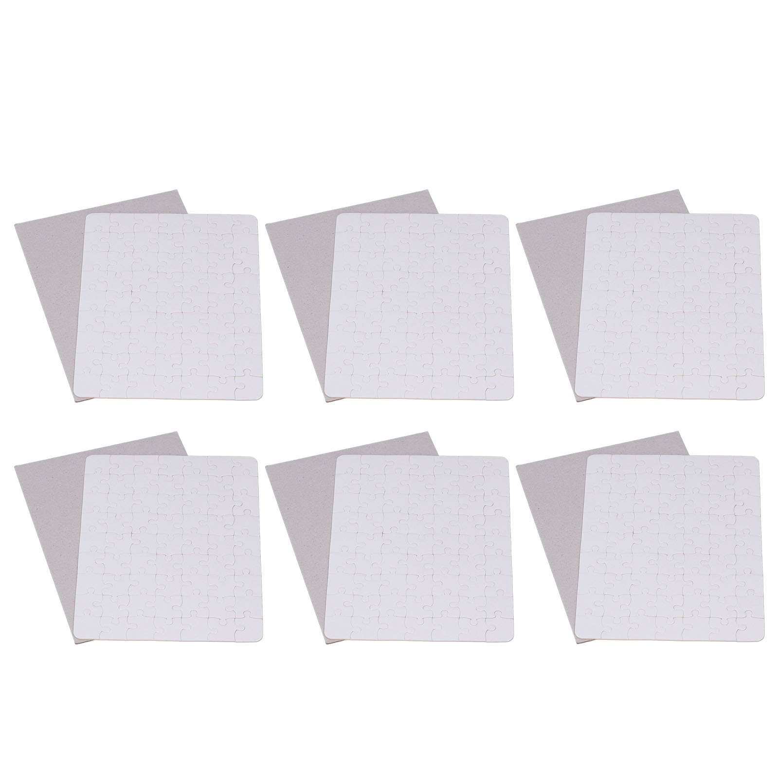 6 conjuntos de quebra-cabeças  - Puzzle Blank White avaliação e preço