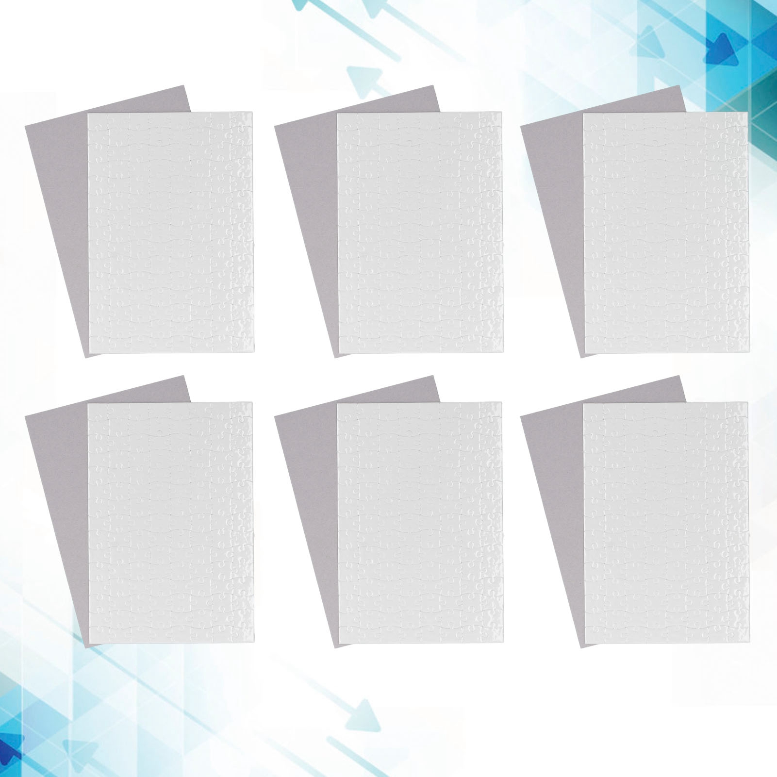 Kit de 10 Quebra-Cabeças em Br - Puzzle Blank White avaliação e preço