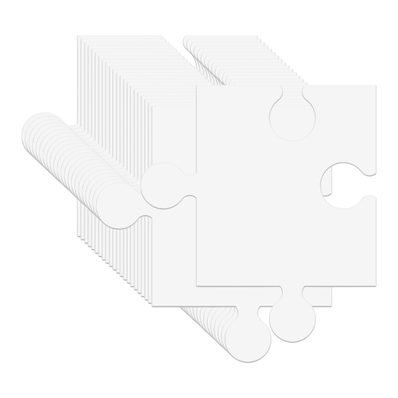 24 Peças de Quebra-Cabeças em  - Puzzle Blank White avaliação e preço